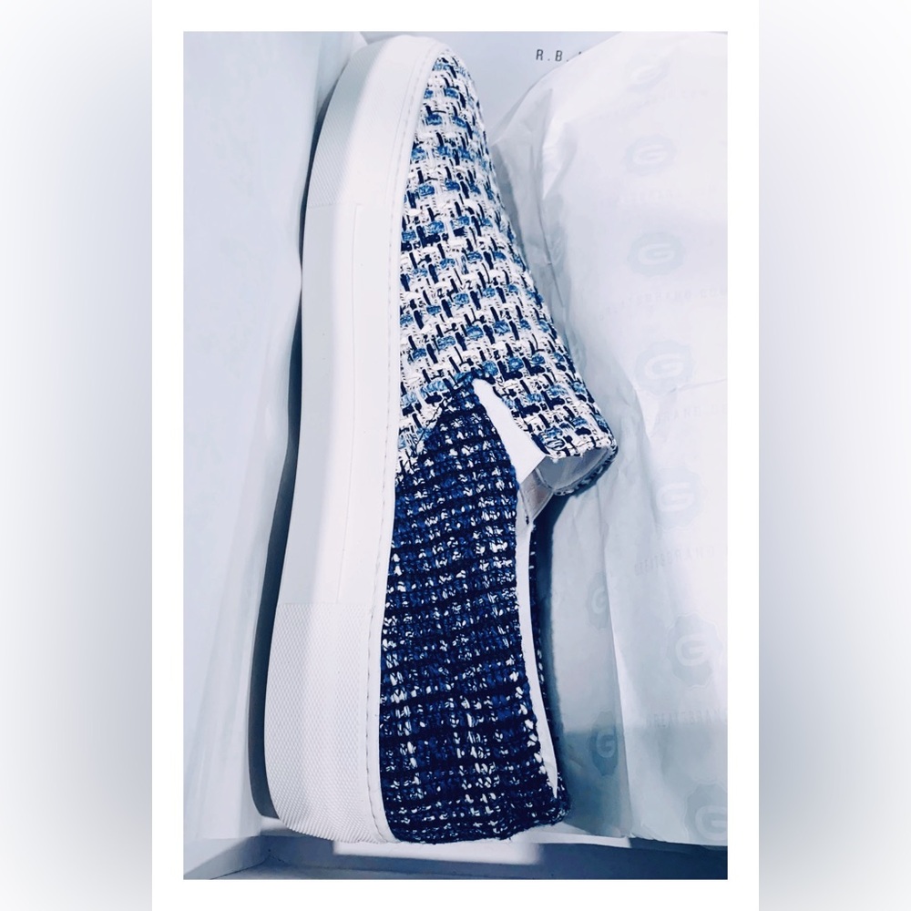 Greats Wooster x Lardini Collection Slip-On Limited Sneaker White/Blue, Size 13 - Picture 13 of 16